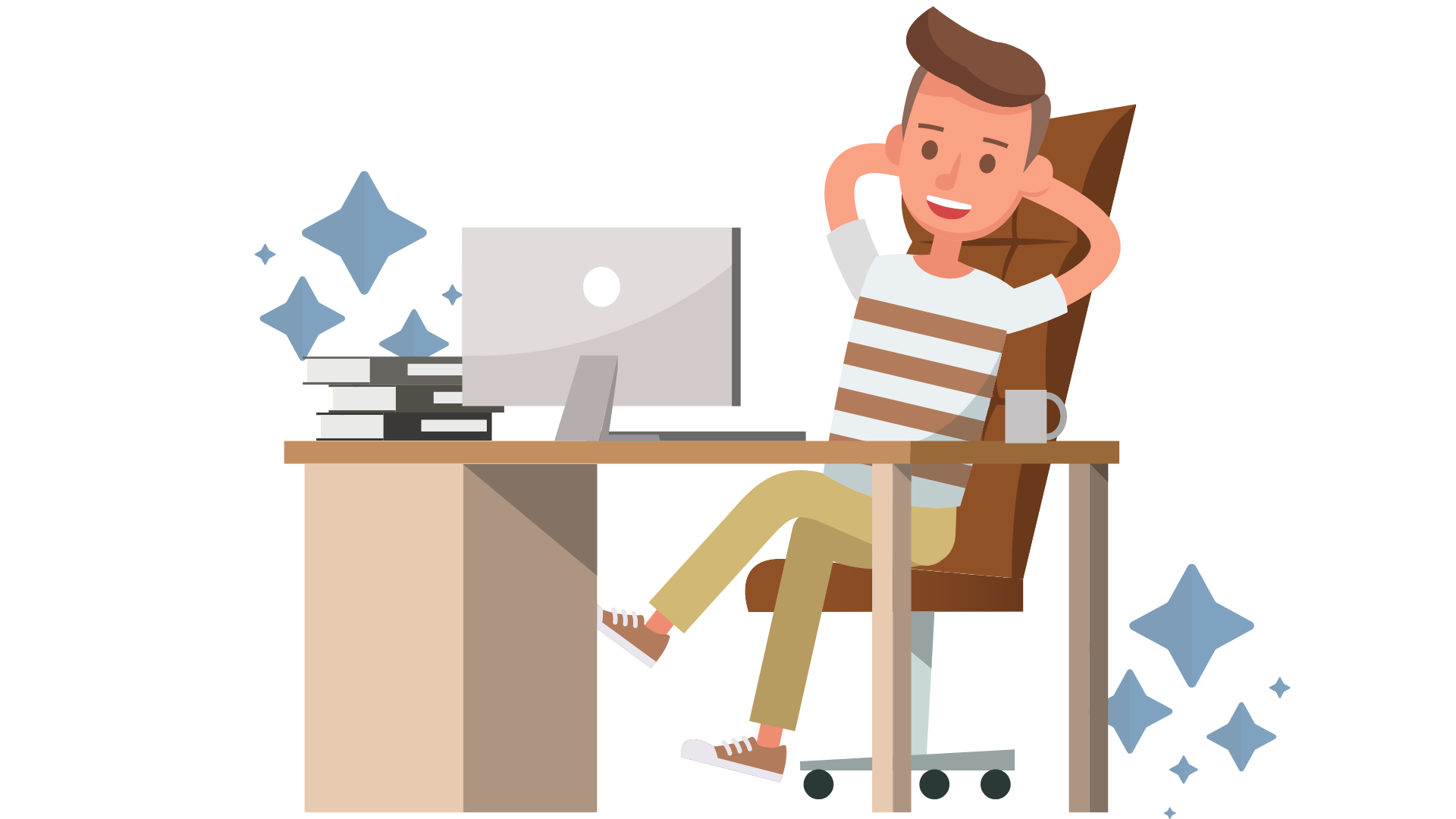 Azul e Preto Apresentação de Mapa Mental