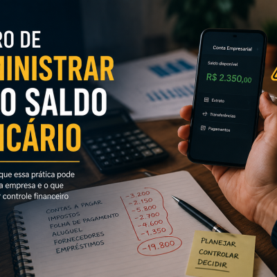 Entenda por que administrar uma empresa olhando apenas o saldo bancário é um erro perigoso e como melhorar sua gestão financeira.