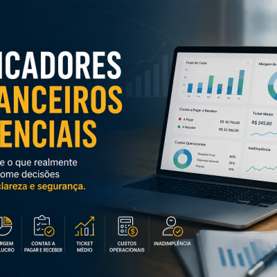 Conheça os indicadores financeiros essenciais para acompanhar a saúde da sua empresa, melhorar decisões e aumentar a previsibilidade financeira.